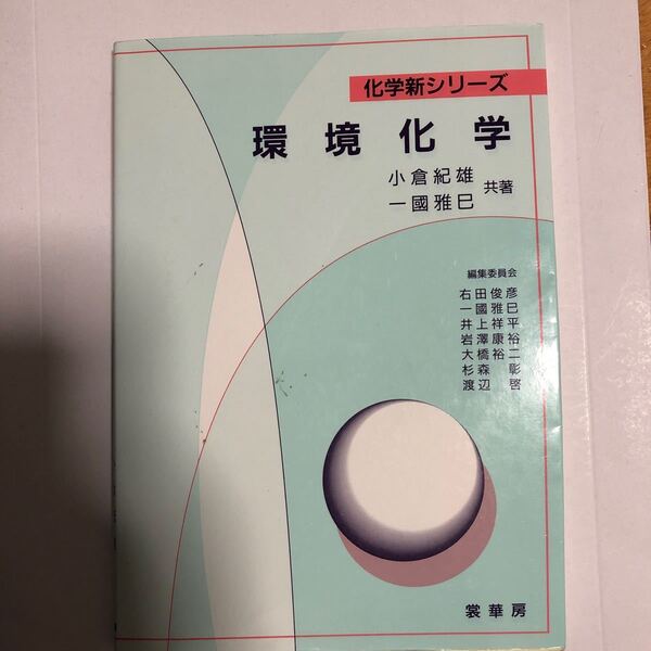 環境化学/小倉紀雄/一國雅巳