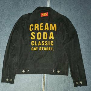 クリームソーダ　刺繍入りデニムジャケット　ピンクドラゴン　CREAM SODA