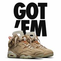 【新品・未使用・27.5】NIKE AIR JORDAN 6 Travis Scott / ナイキ エア ジョーダン 6 トラヴィス　スコット US9.5 JORDAN6_画像3