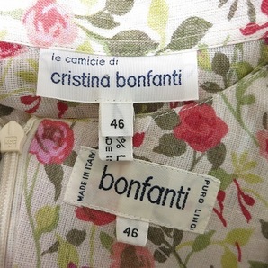 #snc ボンファンティ bonfanti セットアップ ワンピース・スーツ M 花柄 麻 大きいサイズ イタリア製 レディース [633193]の画像7