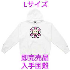 村上隆 kaikai kiki パーカー Lサイズ ホワイト 入手困難 即完売品 スウェットパーカー Hooded メンズ レディース ファッション 送料無料