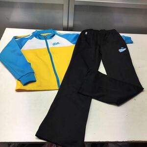  free shipping *FILA filler * jersey top and bottom jersey setup * girl Kids child 160* black yellow blue #30506sjj4