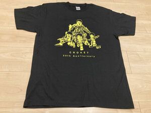 ☆ 【新品】CROKET 35th Anniversary オリジナルTシャツ 黒 黄色 S