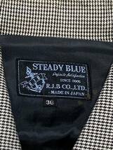 [STEADY BLUE By The Flat Head] 千鳥柄 スウィングトップ ドリズラージャケット 36 サンプル品 ステディーブルー バイ ザ・フラットヘッド_画像3