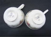 ■Noritake/ノリタケ■花柄　ティーカップ/コーヒーカップ　カップ＆ソーサー　2客セット■USED_画像3