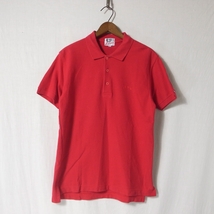 90s ヴィンテージ Levi's リーバイス 鹿の子 ポロシャツ M 赤 / 白タブ レア_画像1