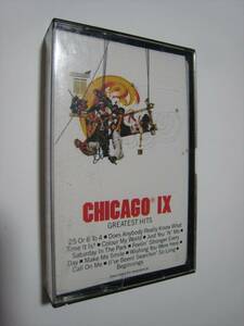 【カセットテープ】 CHICAGO / IX GREATEST HITS US版 シカゴ 偉大なる星条旗