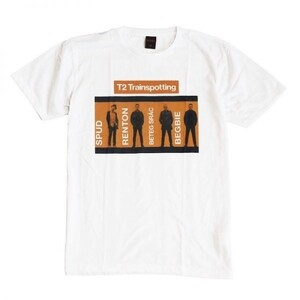 映画Tシャツ トレインスポッティング レントン T2 ストリート系 デザインTシャツ おもしろTシャツ メンズ 半袖★tsr0665-wht-l