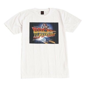 映画Tシャツ バック・トゥ・ザ・フューチャー タイムマシン ストリート系 デザイン おもしろTシャツ メンズ 半袖★tsr0677-wht-l