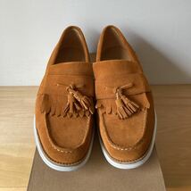 27.5cm US9.5 COLE HAAN LUNAGRAND TASSEL コールハーン ルナグランド タッセルローファー キャメル　スエード_画像9