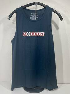 VOLCOM ボルコム A4512101NVY メンズ Mサイズ タンクトップ TankTop ロゴ プリント 少し大きめ ネイビー色 ヴォルコム 新品 即決 送料無料