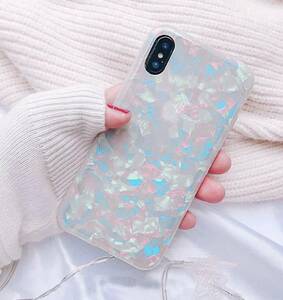 Корпус для iPhone xr Aurora Shell Pattern Soft Case High Caffice TPU Strap Hall Беспроводная зарядка New Eyifon Ahorn