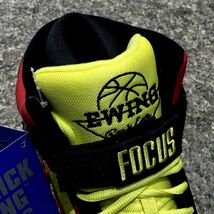 国内未発売 【us10】 EWING パトリック ユーイング FOCUS フォーカス USA正規品 バッシュ NBA スニーカー28cm オールドスクール 赤 黄色_画像5