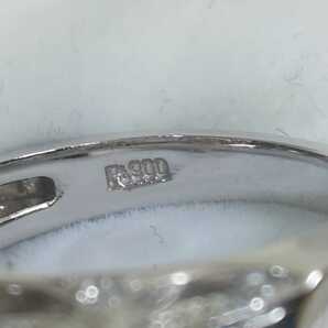 Ptアコヤ真珠ダイヤリング。8.8mm珠。D0.28ct.。の画像10