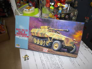 ** ultra elegant!* gold guarantee .?* Germany against tank half equipment . equipment . car [Sd.Kfz251/22D type : pack Volkswagen ] not yet constructed plastic model * box old [BOX box city ]