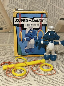 *1980 period / Smurf /PVC figure ⑧ super Smurf prompt decision Vintage SMURF rare *