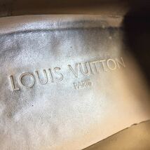 【ルイヴィトン】本物 LOUIS VUITTON 靴 25cm 黒 ロゴ金具 スリッポン ローファー ビジネスシューズ 本革 レザー 男性 メンズ イタリア製 6_画像9