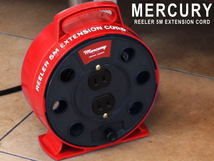 【気軽に楽しむ大人のインテリア】-MERCURY- インダストリアルな趣き [赤]5m延長 1200W 軽量コンパクト ちょっと使いに便利♪ 未使用品★彡_画像5