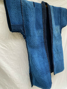  Taisho Showa era the first period Indigo . sea. ... Don The . put on feather woven ........ Japan Vintage JAPAN VINTAGE ANTIQUE COTTON BORO 20s30s