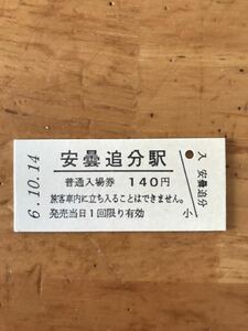 JR東日本 大糸線 安曇追分駅（平成6年）