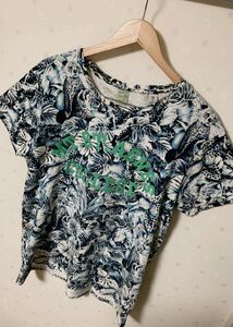 スコッチアンドソーダ tシャツ チーター柄 ブルー系 アロハ