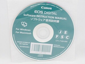 Canon EOS DIGITAL software use instructions CT1-7169-000 Software INSTRUCTION MANUAL CD-ROM Canon tube 12916