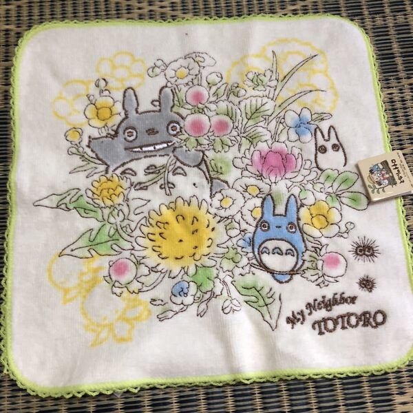 タグ付き となりのトトロ ハンドタオル 春の花束