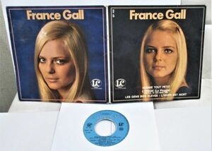 フレンチ 45 (^^)/ France Gall Homme Tout Petit [ FRANCE '69 La Compagnie EP 102 ]見開きジャケ