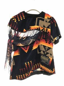 SACAI 19SS ペンドルトン Tシャツ ネイビー サイズ 2 新品　定価64900円　サカイ Pendleton 19-04238 カットソー Ｔシャツ ネイティブ