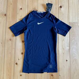 【即決・未使用新品・送料無料】ナイキプロ メンズM ネイビー 半袖コンプレッションインナー Tシャツ NIKEPRO ドライ タイトフィット
