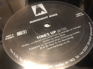 12”★Midnight Mike / Time's Up / コズミック・エレクトロ・テクノ！!