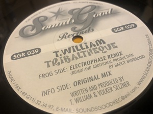 12”★Thomas William / Tribaltheque / Baggy Bukaddor / プログレッシブ・ハウス！