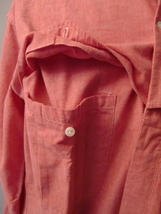 送料無料 70's DEAD STOCK イタリア製 PARAGON 赤 シャンブレー シャツ ジャケット デニム ブルゾン VINTAGE ワークシャツ カバーオール _画像4