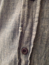 送料無料 ポルトガル製 Nudie Jeans ヌーディージーンズ M デニム シャンブレー シャツ ユーロ ワークシャツ ジャケット ブルゾン 定価2万 _画像3