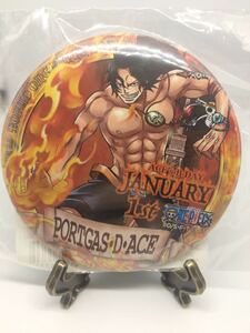 ONE PIECE ワンピース バースディ缶バッジ ポートガス・D・エース 東京ワンピース タワー 麦わらストア 限定 バースデー バースデイ 2017