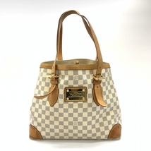 LOUIS VUITTON ルイヴィトン N51206 ハムステッドMM ダミエアズール トートバッグ レディース ショルダー ホワイト 白 グレー 管理RT23306_画像1