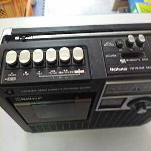 NATIONAL ナショナル RQ-555 ラジカセ SW MW FM カセットテープ 動作未確認　ジャンク品