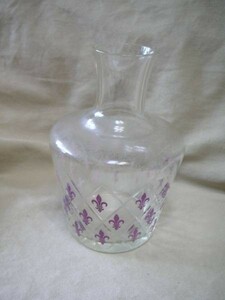  glass made / pitcher / vase / flower base / retro / glass bottle / bottle 