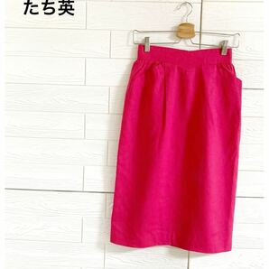 【美品】たち英　たひばな　デザインスカート　スカート　ピンク　l