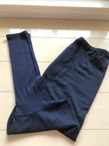  complete sale * as good as new *Hands of creation handle zobklieishon pants monkey L wool 100% navy *pot-pourri evam