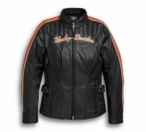 Harley Davidson 新品・レディース・純正・バノッカー・ウォータープルーフ・レザージャケット (S)