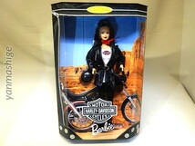 新品1998 ハーレーダビッドソン ブルネット バービー 22256 Harley Davidson Barbie Brunette MATTEL マテル_画像1