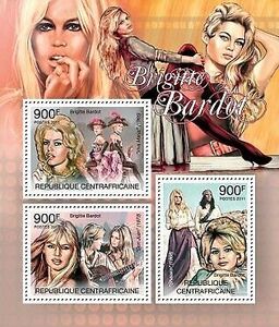  centre Africa stamp [ Brigitte * bar do-]3 sheets seat 2011