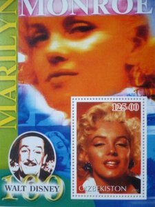 ウズベキスタン切手『マリリン・モンロー』2002 A