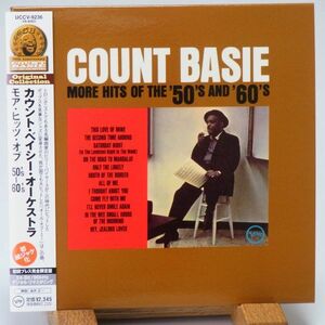 【紙ジャケ】カウント・ベイシー　モア・ヒッツ・オブ 50S’ - 60S’　COUNT BASIE ORCHESTRA　MORE HITS OF 　優秀録音　内容良し