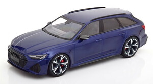 ミニチャンプス 1/18 アウディ RS6 アヴァント C8 2019 ブルーメタリック 402台限定 Minichamps 1:18 Audi RS6 Avant C8 blue metallic