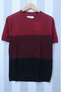 at0867/ new goods SMOKEOUT short sleeves summer knitted smoked out postage 200 jpy 