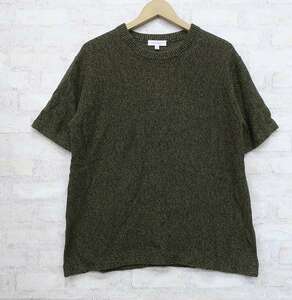 at0939/BEAUTY&YOUTH straw Mix Short sleeve knitted B&Y sweater 