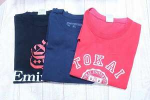 6-7828/PINK DOLPHIN　東海大学　SNS 半袖Tシャツ 3点セット ピンクのイルカ GILDANボディ 