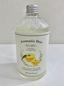 未使用品▲Aromatic Dew アロマティックデュー フレグランスディフューザーウォーター 天然精油 オイル 柚子 加湿器用芳香剤 管理2105 M-14
